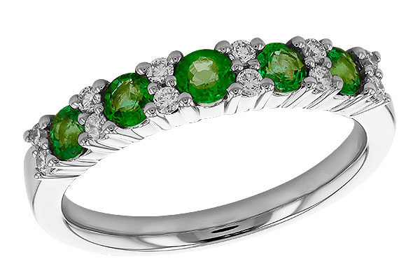 E274-35432: LDS WED RG .55 EMERALD .72 TGW