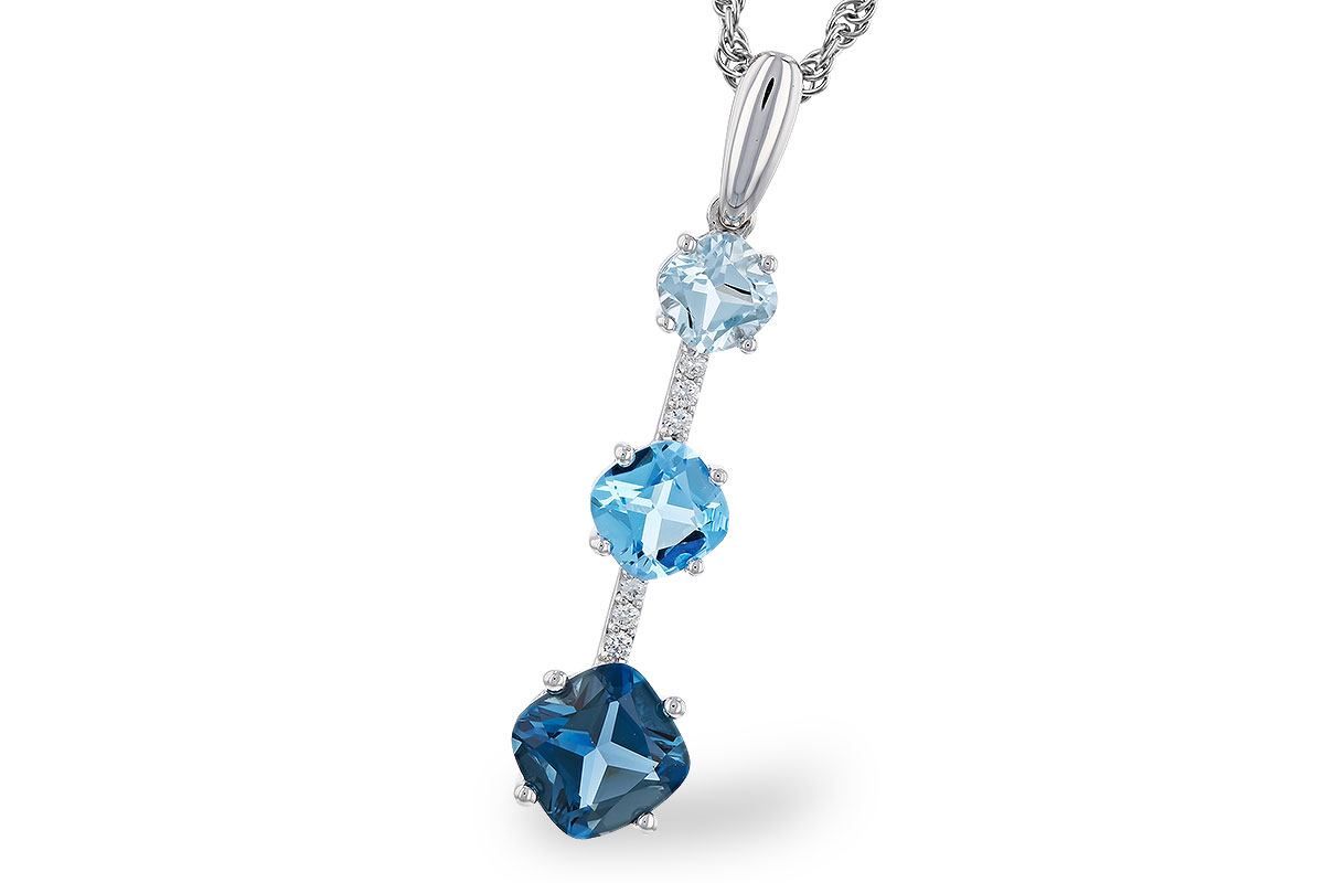 E275-19977: NECK 1.87 TW BLUE TOPAZ 1.90 TGW