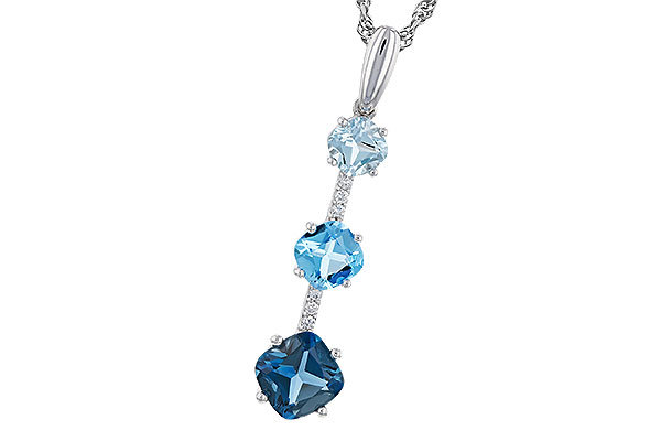 E275-19977: NECK 1.87 TW BLUE TOPAZ 1.90 TGW