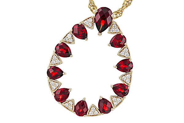 E275-20832: NECKLACE 1.85 GARNET 1.96 TGW