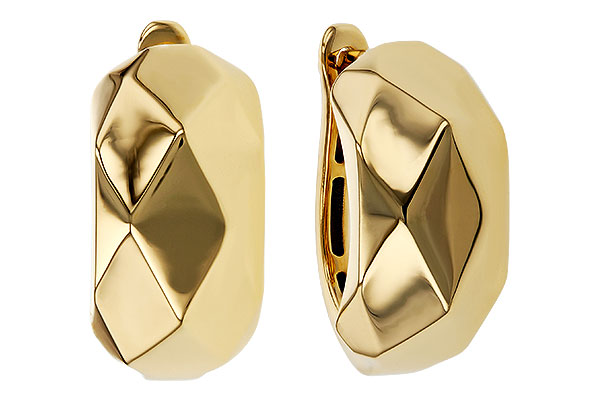 E275-26359: GOLD EARRINGS (18MM)