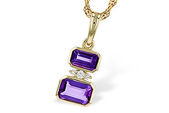 E275-27214: NECK .72 TW AMETHYST .75 TGW