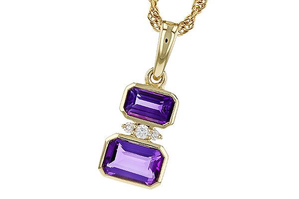 E275-27214: NECK .72 TW AMETHYST .75 TGW