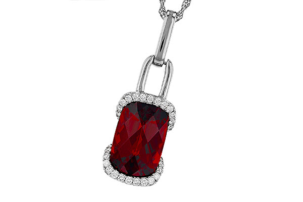 E276-09941: NECK 4.30 GARNET 4.45 TGW (12x8MM GAR)