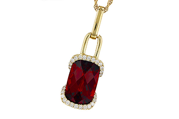 E276-09941: NECK 4.30 GARNET 4.45 TGW (12x8MM GAR)