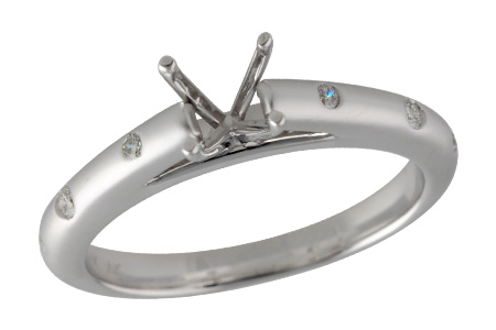 F187-94514: LDS SEMI DIA RG .07 TW