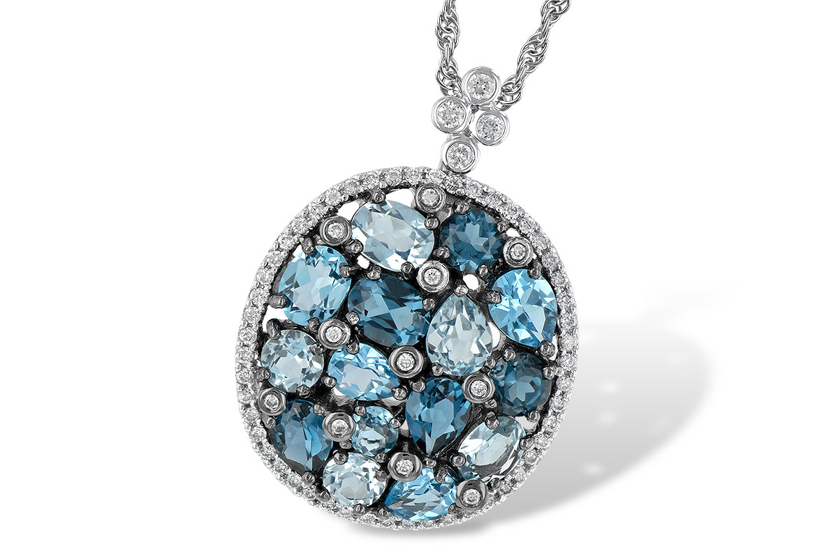 F187-95441: NECK 3.12 BLUE TOPAZ 3.41 TGW