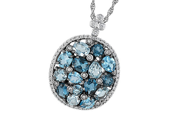 F187-95441: NECK 3.12 BLUE TOPAZ 3.41 TGW