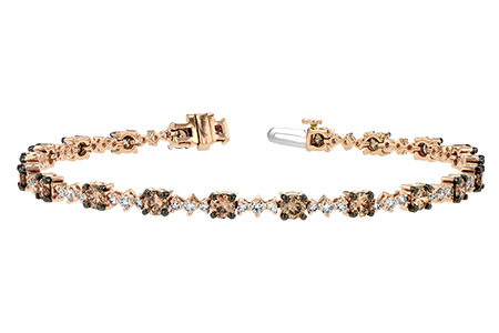 F188-88132: BRACELET 3.05 BROWN DIA 4.10 TW