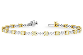 F188-88177: BRACELET 2.80 YELLOW DIA 4.01 TW