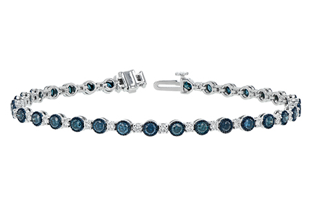 F188-90823: BRACELET 2.35 BLUE DIA 3.17 TW