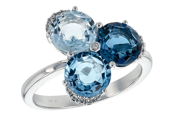 F189-74541: LDS RG 4.02 BLUE TOPAZ 4.07 TGW