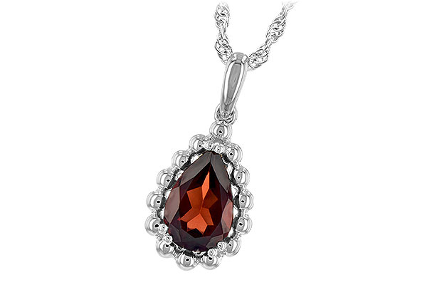 F189-77259: NECKLACE 1.38 CT GARNET
