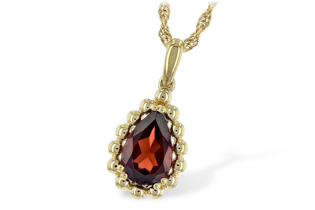 F189-77259: NECKLACE 1.38 CT GARNET