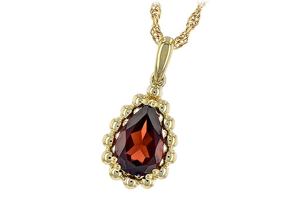 F189-77259: NECKLACE 1.38 CT GARNET