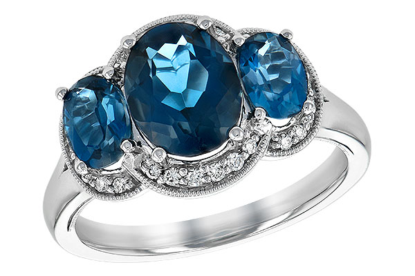 F189-79932: LDS RG 4.20 BLUE TOPAZ 4.33 TGW