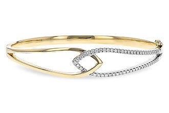 F189-80895: BANGLE BRACELET .50 TW