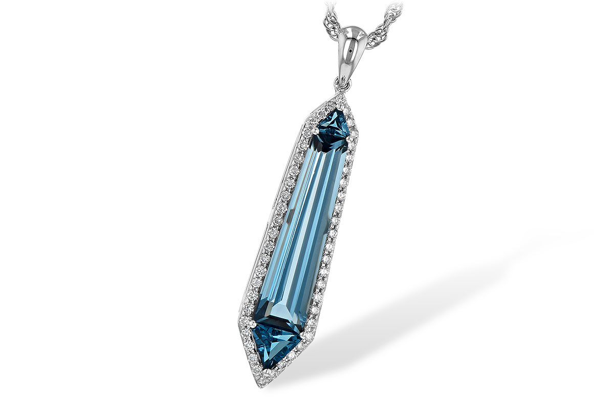 F190-64514: NECK 3.47 LONDON BLUE TOPAZ 3.70 TGW