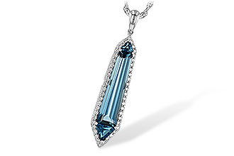 F190-64514: NECK 3.47 LONDON BLUE TOPAZ 3.70 TGW