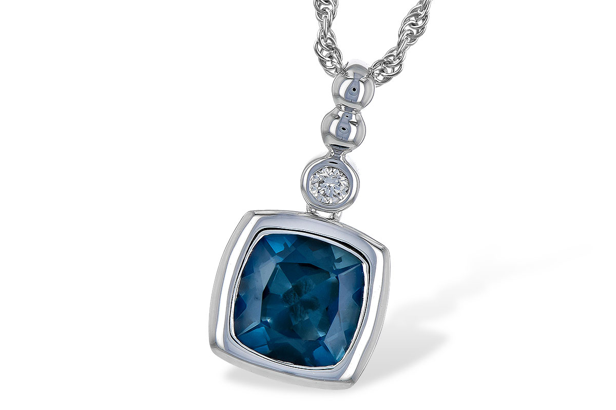 F190-67195: NECK 1.50 LONDON BLUE TOPAZ 1.54 TGW