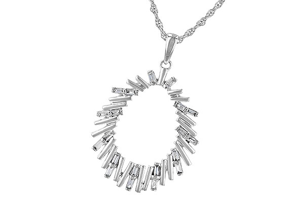 F190-69014: NECK .24 TW BAGUETTE DIAS