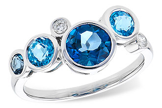 F273-43614: LDS RG 1.40 TW BLUE TOPAZ 1.45 TGW