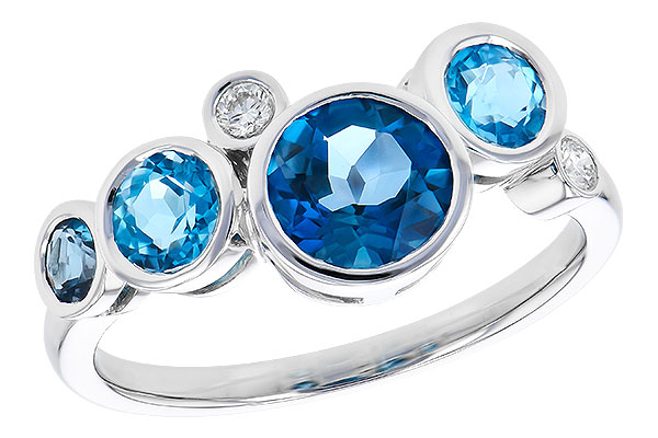 F273-43614: LDS RG 1.40 TW BLUE TOPAZ 1.45 TGW