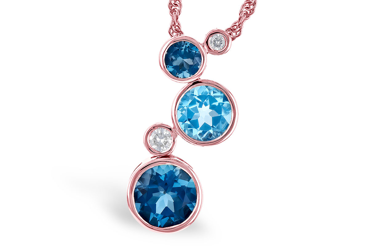 F273-43623: NECK 2.30 BLUE TOPAZ 2.40 TGW