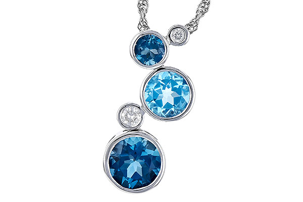 F273-43623: NECK 2.30 BLUE TOPAZ 2.40 TGW