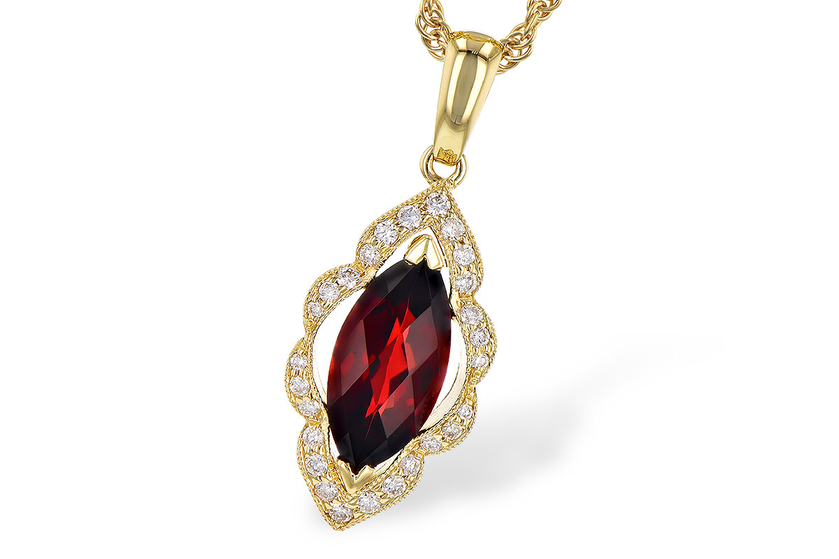 F273-44468: NECK 1.25 GARNET 1.36 TGW