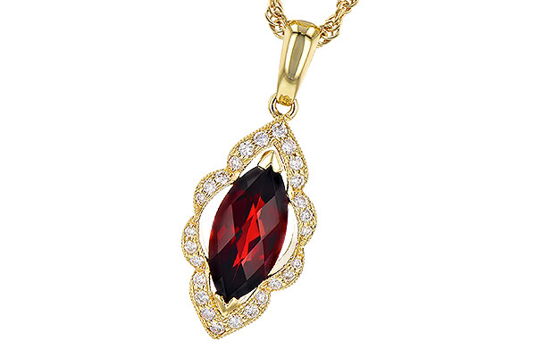 F273-44468: NECK 1.25 GARNET 1.36 TGW