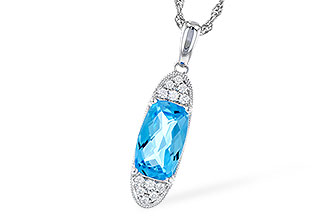 F274-28123: NECK 2.02 BLUE TOPAZ 2.12 TGW