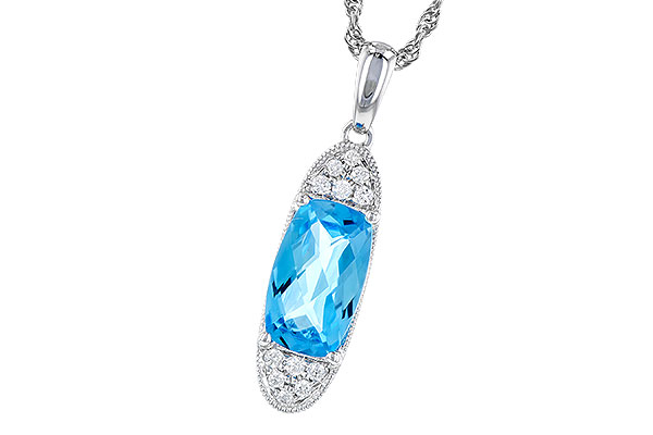 F274-28123: NECK 2.02 BLUE TOPAZ 2.12 TGW