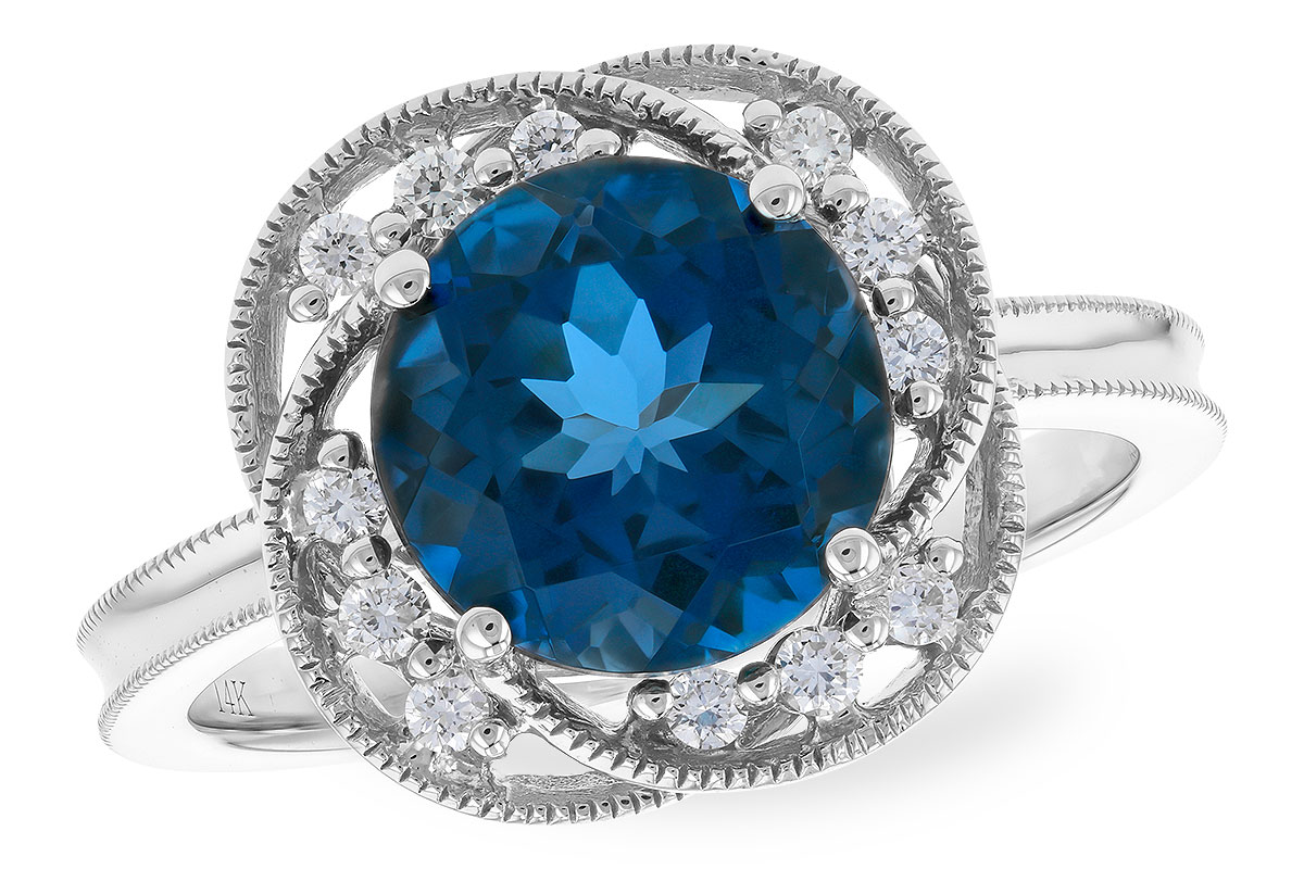 F274-30895: LDS RG 2.90 LONDON BLUE TOPAZ 3.05 TGW (9MM LBT)