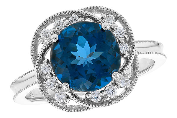 F274-30895: LDS RG 2.90 LONDON BLUE TOPAZ 3.05 TGW (9MM LBT)