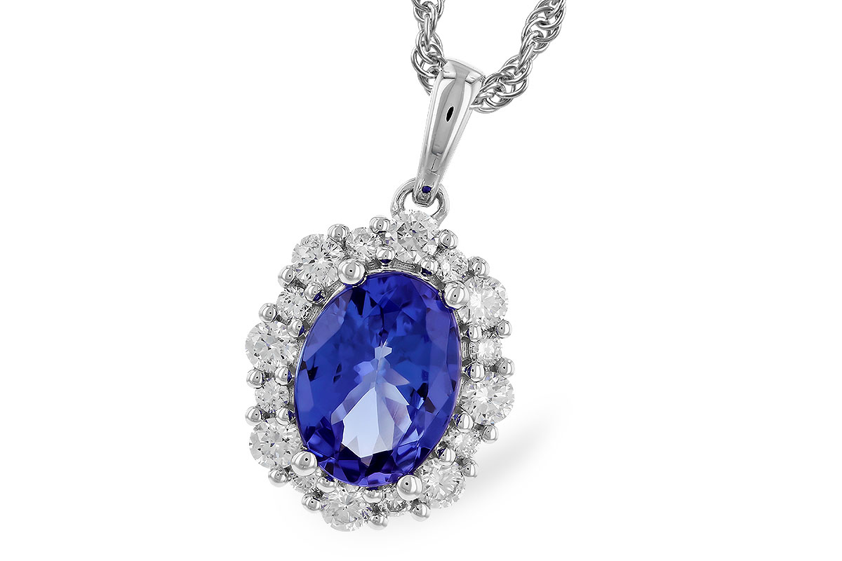 F274-31814: NECK 1.02 TANZANITE 1.32 TGW (8x6 OVAL)