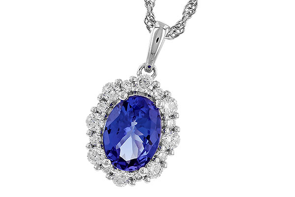 F274-31814: NECK 1.02 TANZANITE 1.32 TGW (8x6 OVAL)