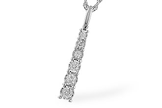 F274-36286: NECKLACE .25 TW