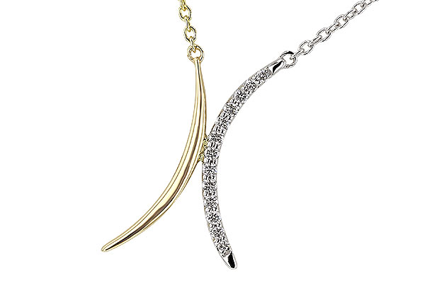 F275-19032: NECKLACE .14 TW (18")