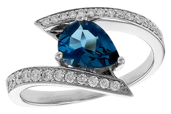 F275-19941: LDS RG 1.04 LONDON BLUE TOPAZ 1.28 TGW (8x6MM)