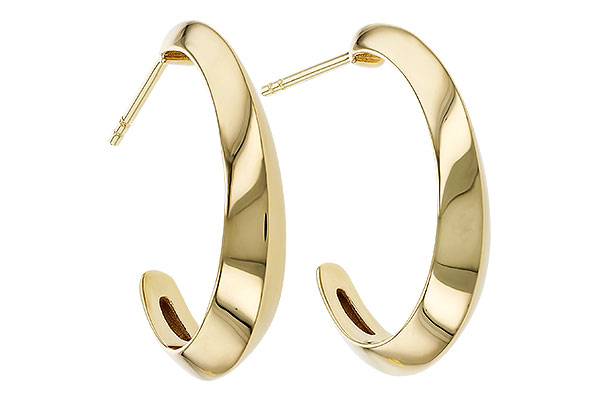 F275-20859: GOLD EARRINGS (25MM)