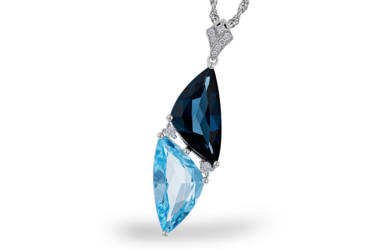 F275-20868: NECK 6.87 BLUE TOPAZ 6.97 TGW
