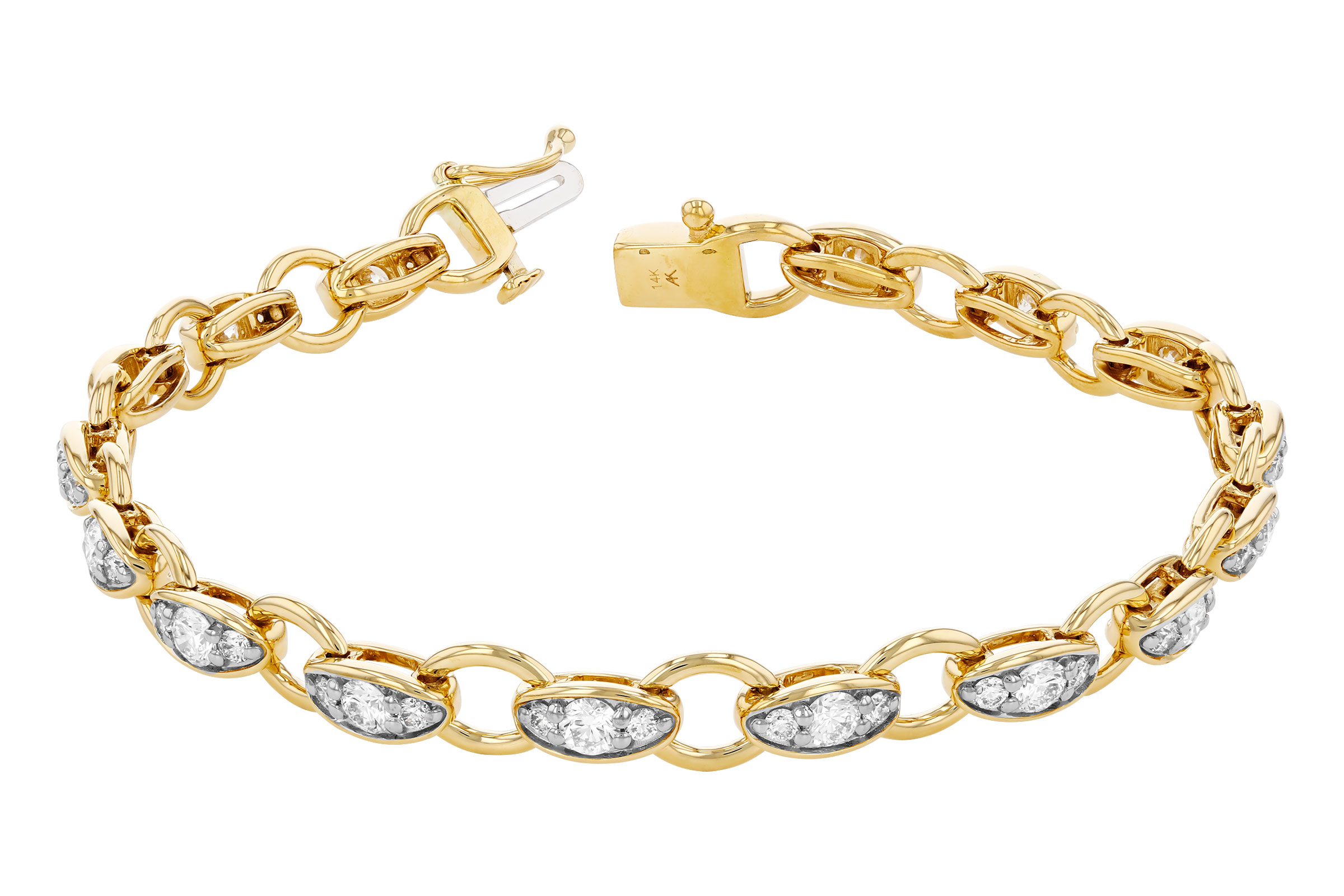 F276-10895: BRACELET 2.20 TW (7")