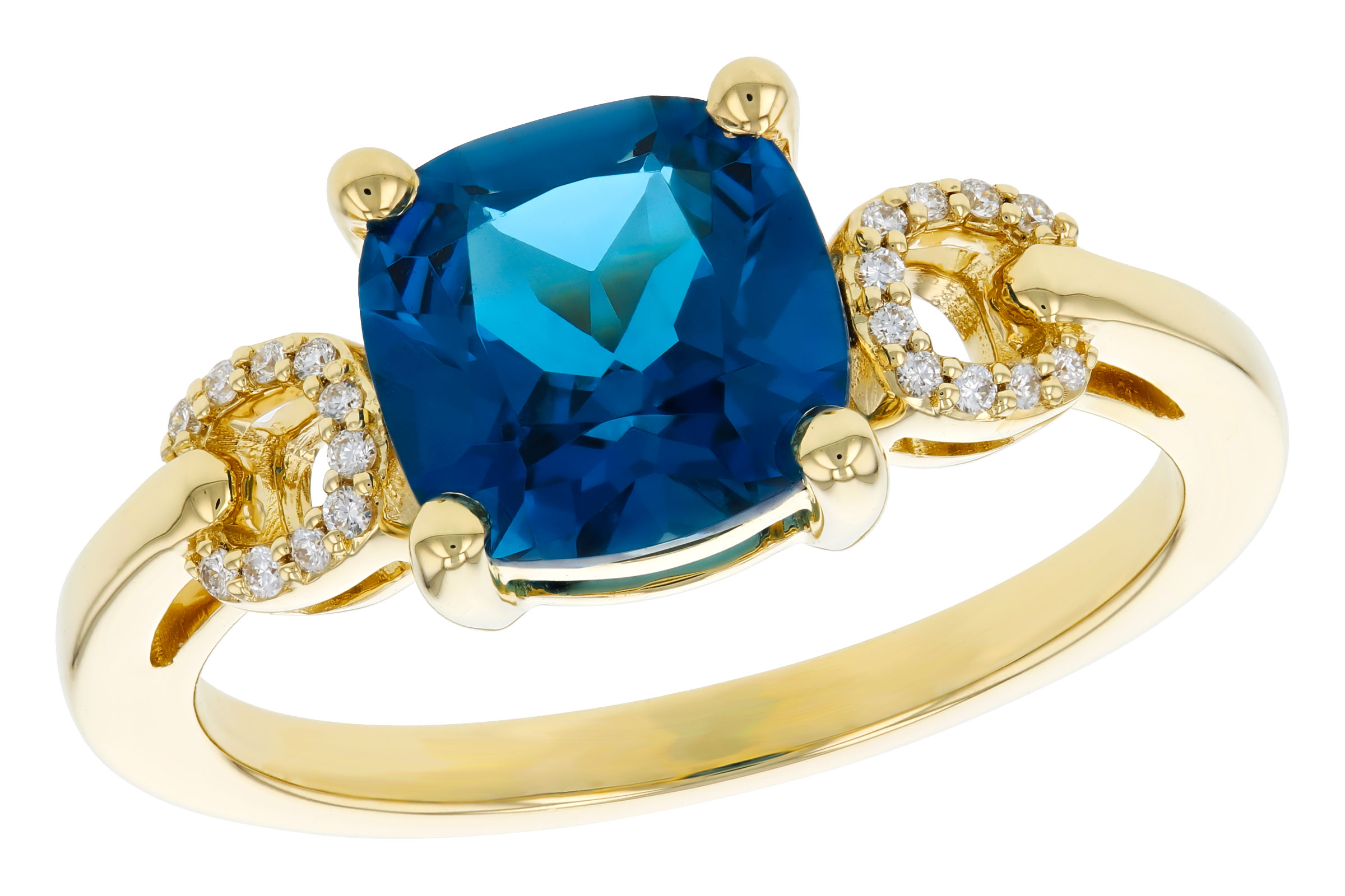 F276-11768: LDS RG 2.16 LONDON BLUE TOPAZ 2.21 TGW (8MM LBT)