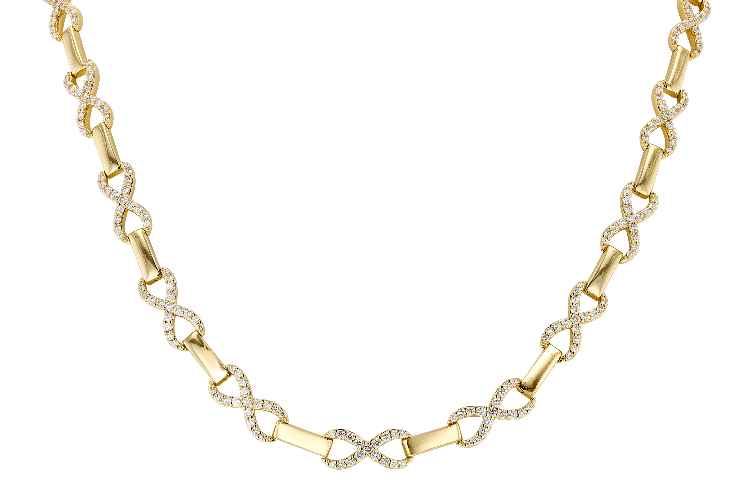 F276-11786: NECKLACE 2.20 TW (17")