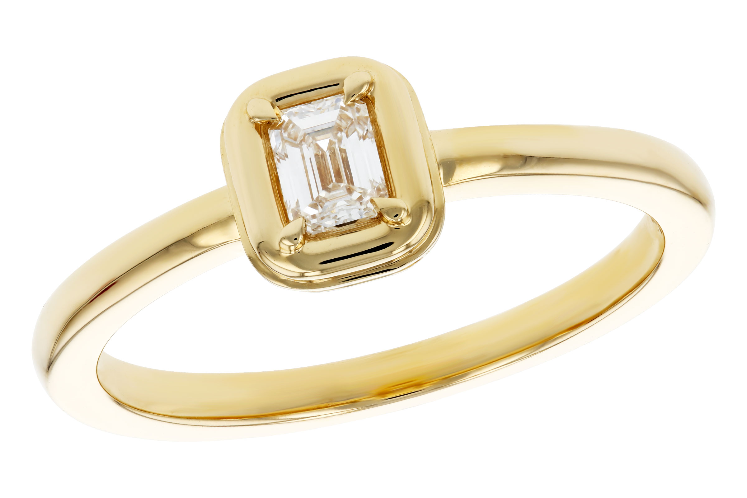 F276-11814: LDS DIA RG .24 EMERALD CUT DIA