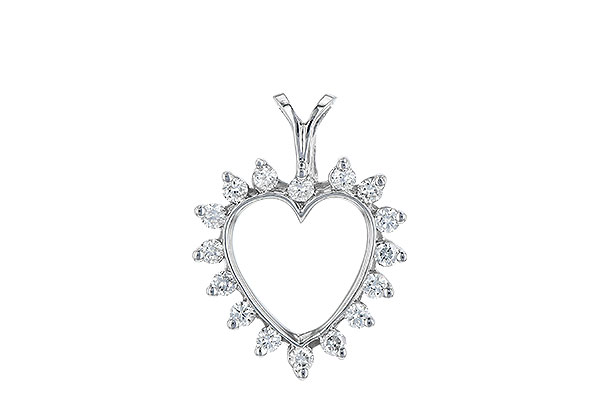 G007-03623: HEART PENDANT .23 TW