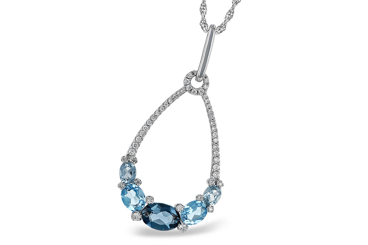 G187-95404: NECK 1.76 BLUE TOPAZ 1.96 TGW