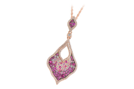 G188-82686: NECK 1.06 PINK SAPP 1.60 TGW