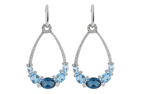 G188-85404: EARR 3.75 BLUE TOPAZ 4.17 TGW